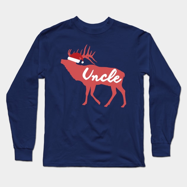 Uncle Reindeer Family Group Christmas Eve Matching Long Sleeve T-Shirt by Freid